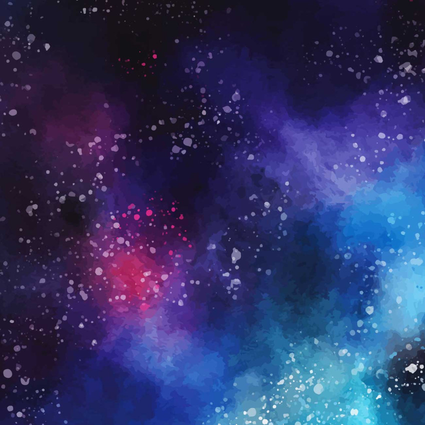 Rymden i abstrakt format - Tredelad tavla