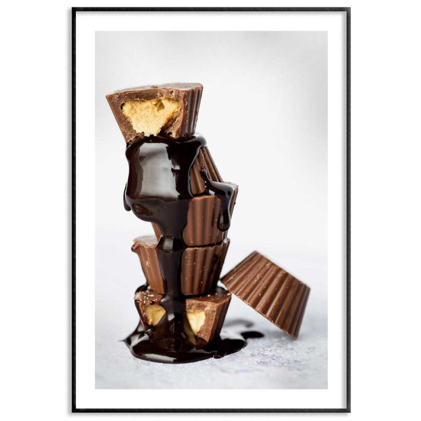 Cupcakes i en hög - Snygg poster med bakelser