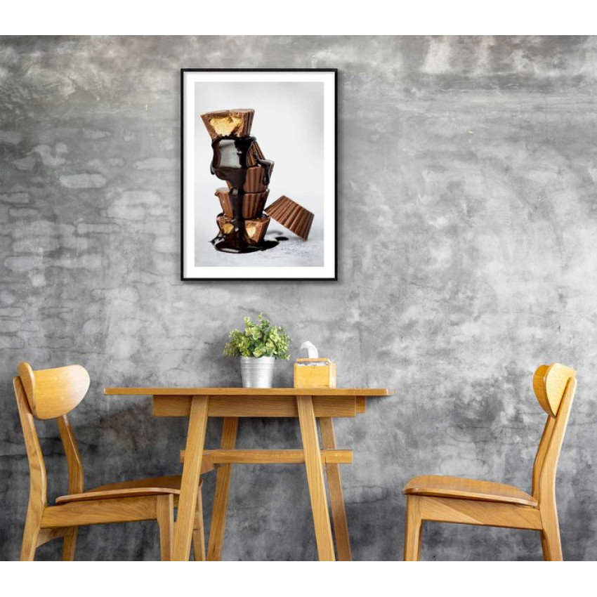 Cupcakes i en hög - Snygg poster med bakelser