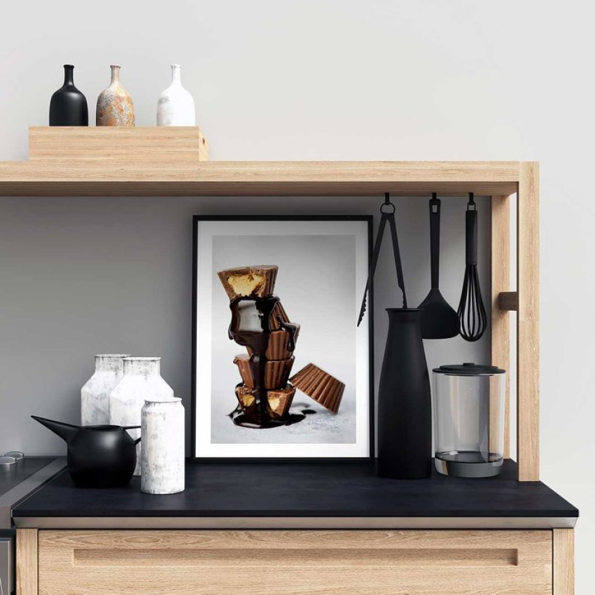 Cupcakes i en hög - Snygg poster med bakelser