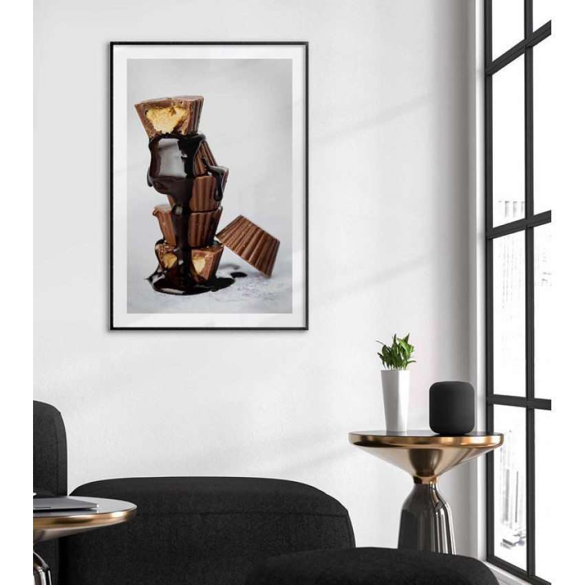 Cupcakes i en hög - Snygg poster med bakelser