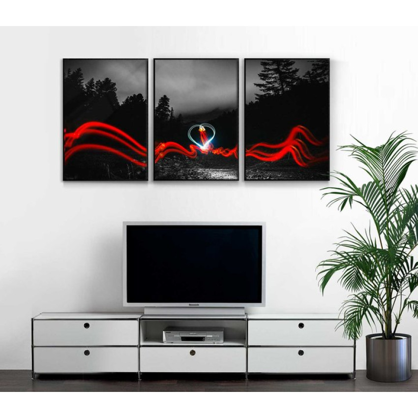 Heart in the woods - Three piece poster