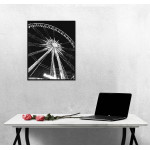 Ferris Wheel - Black and White Poster