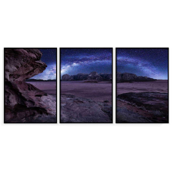 Mörkt naturmotiv & Vintergatan - Poster