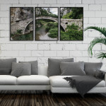 Vacker natur & stenbro - Poster i tre delar