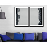 New York Street - Two Piece B/W Poster