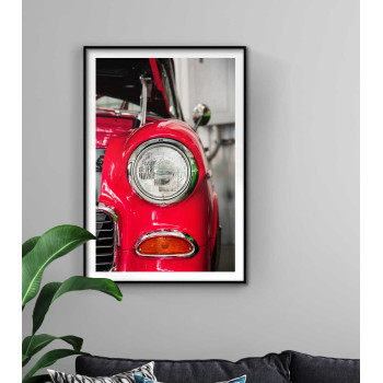 Klassisk r&ouml;d sportbil - Tavla