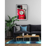 Classic sportscar - Simple red poster