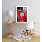 Classic sportscar - Simple red poster