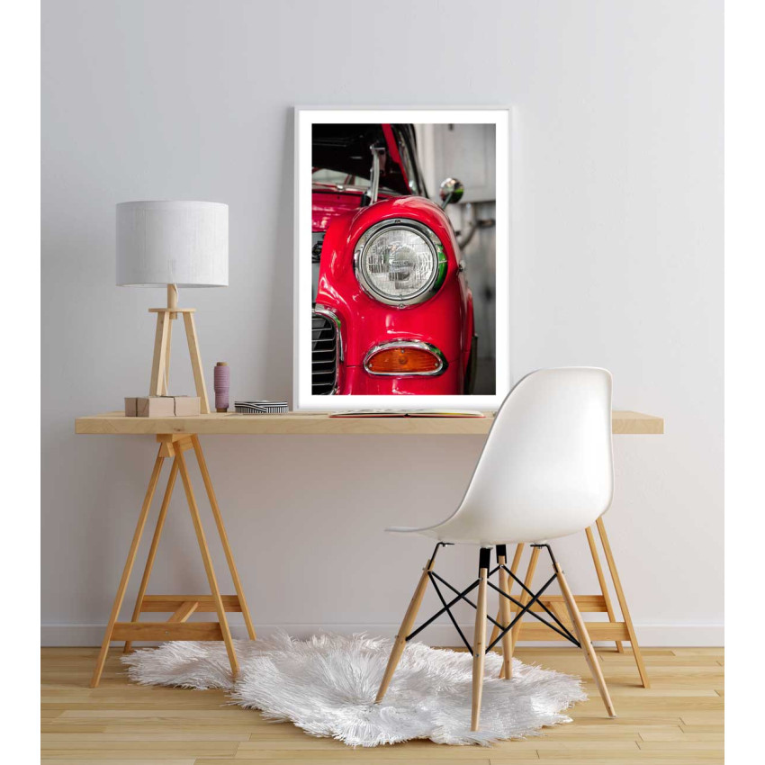 Classic sportscar - Simple red poster