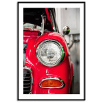 Classic sportscar - Simple red poster