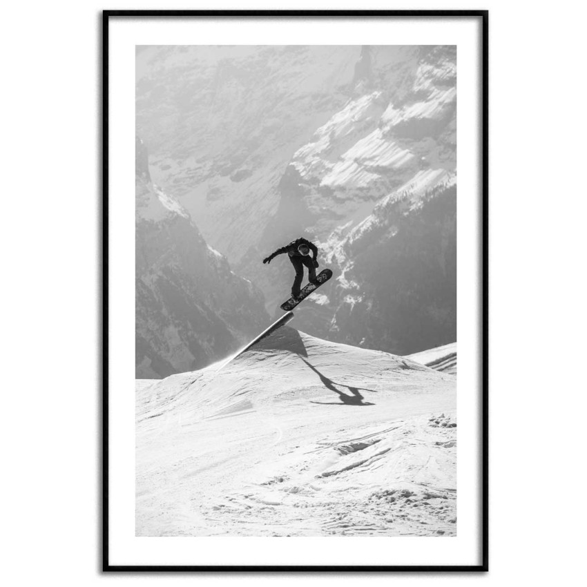 Snowboard in the mountains - Extreme sports poster