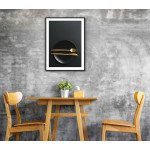 Tallrik med guldbestick - Modern kökstavla