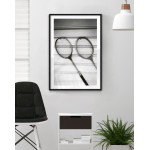 Badminton rackets - Retro sport poster