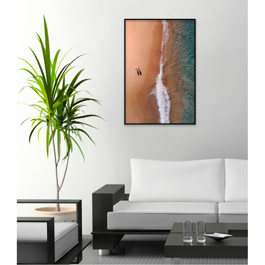 Surfare på en Beach - Tavla