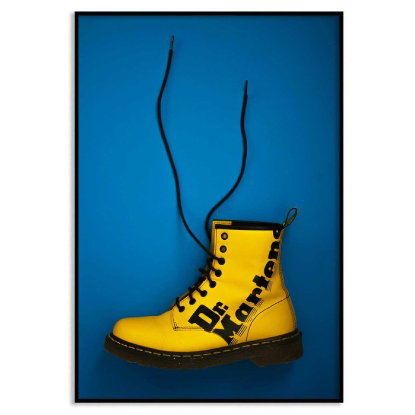 Gula Dr Martens - Blå gul poster