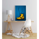 Gula Dr Martens - Blå gul poster