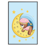 Björnen sover på månen - Söt barntavla