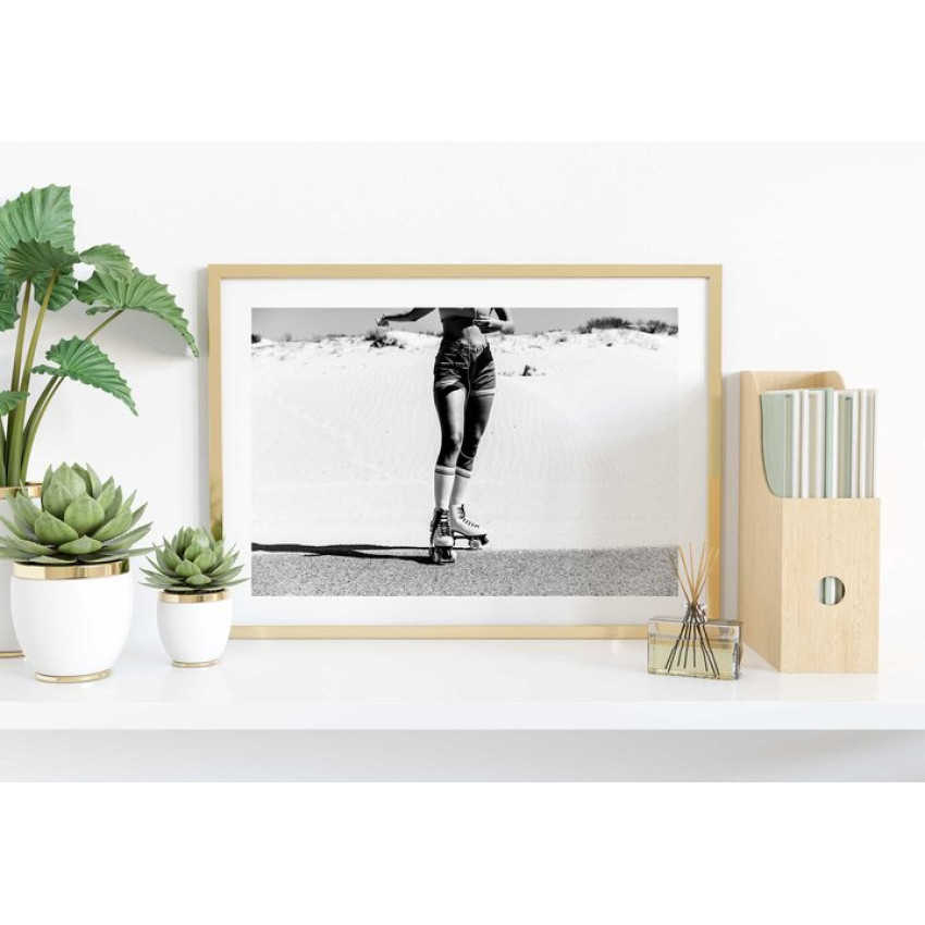 Retro rullskridskor - Fashion sport poster