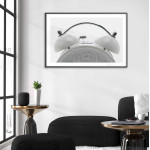 White clock - Minimalistic poster