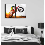 Motocross förare - Uppdelad sport tavla