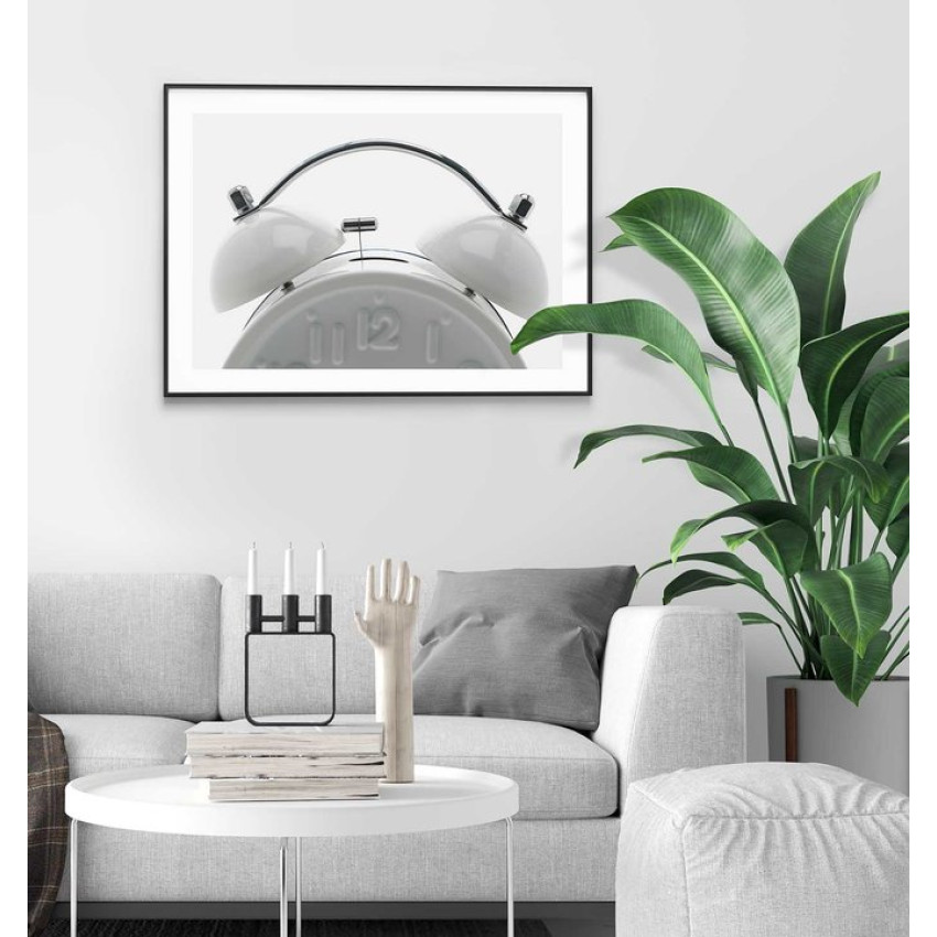 White clock - Minimalistic poster