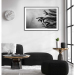 Zombie hands - Svartvit plansch