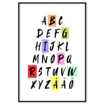 Swedish alphabet - Kids poster