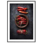 Röd chili - Stilren & modern kökstavla