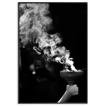Smoke - Black and white poster - SwedeArts