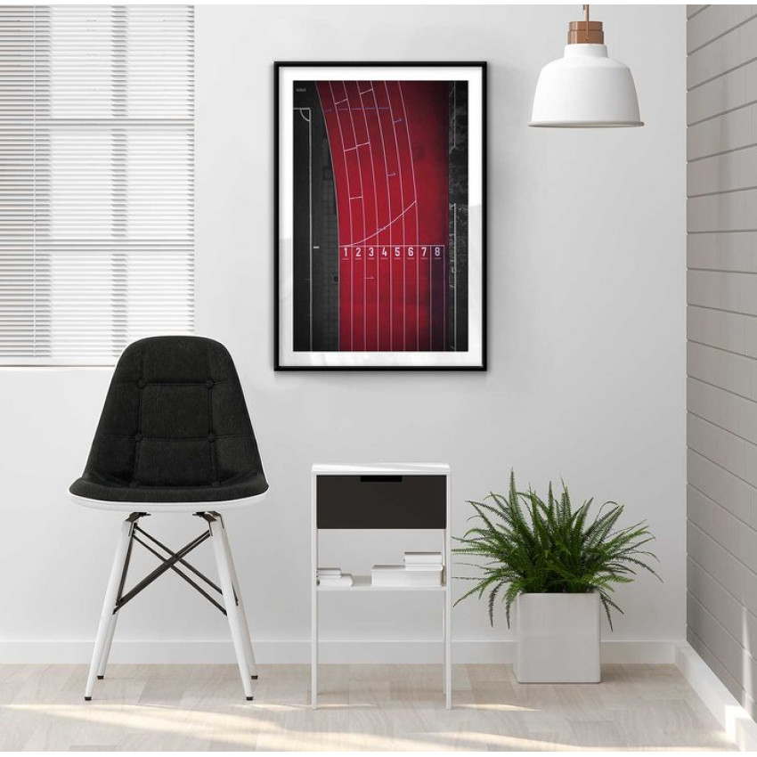 Running fields - Trendy sports poster