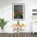 Elegant coffee kitchen poster - SwedeArts