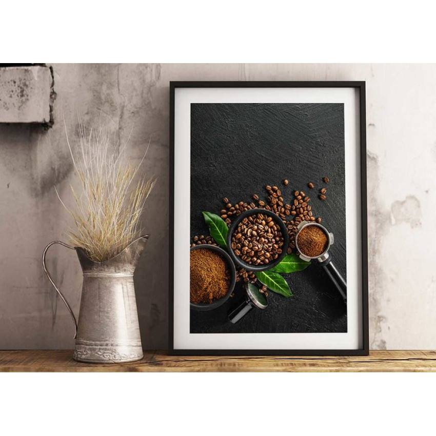 Elegant coffee kitchen poster - SwedeArts