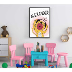 Tiger & musik - Personlig barntavla