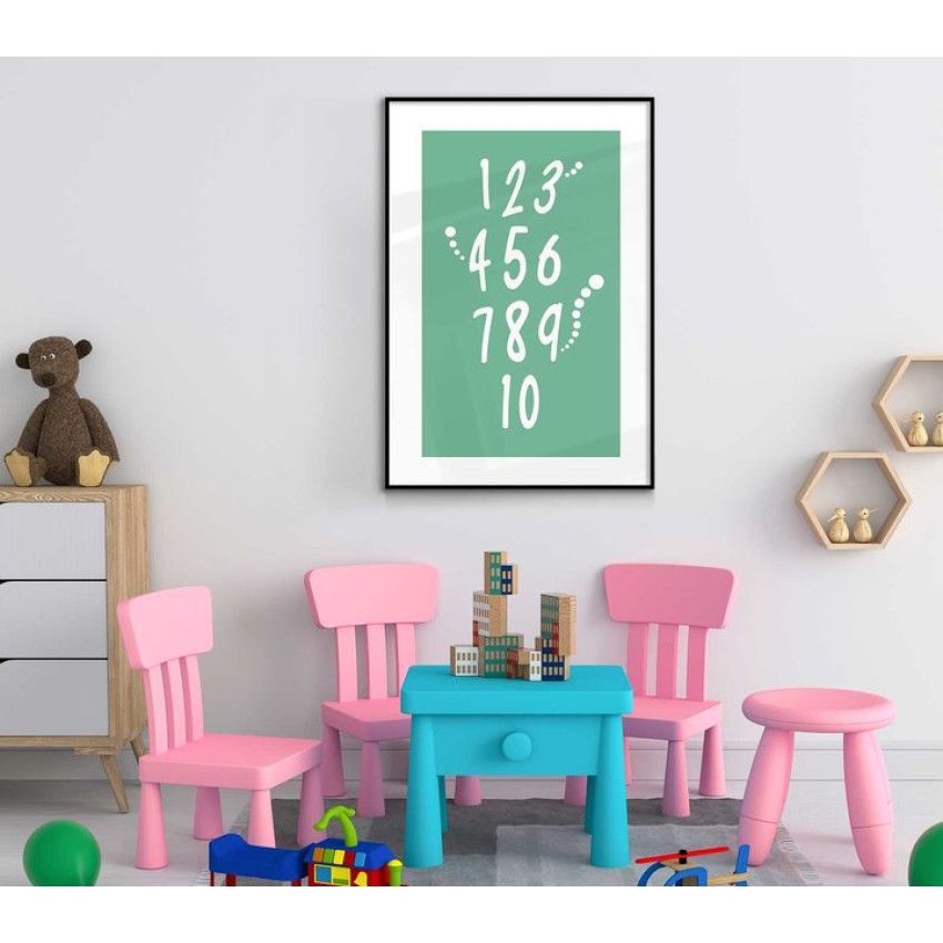 Siffror 1-10 - Enkel pedagogisk barntavla