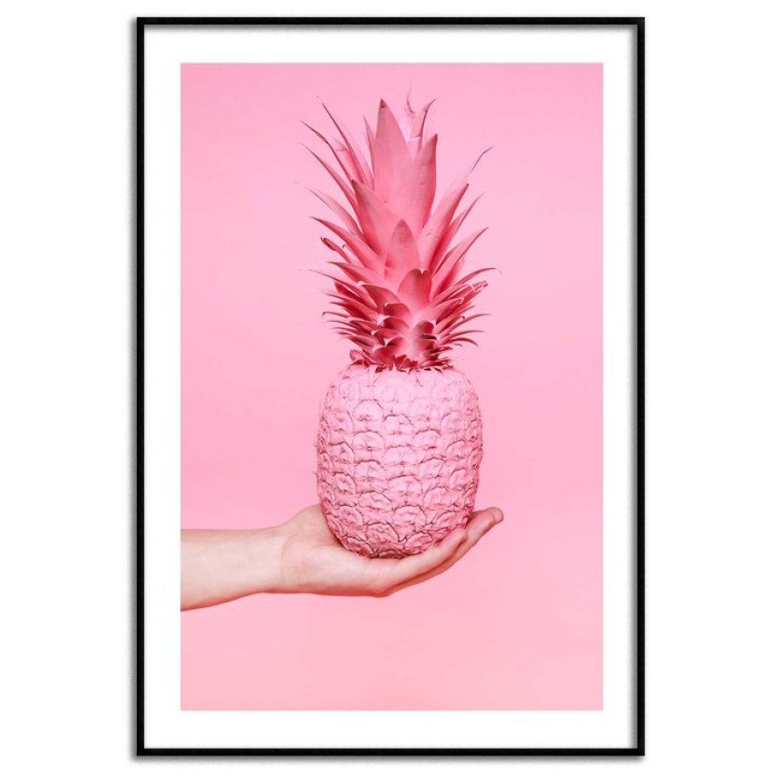Pink pineapple - Trendy modern poster