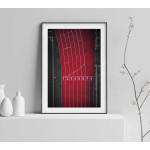 Running fields - Trendy sports poster
