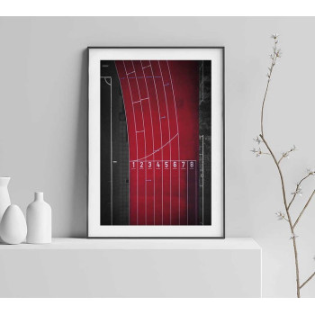 Running fields - Trendy sports poster