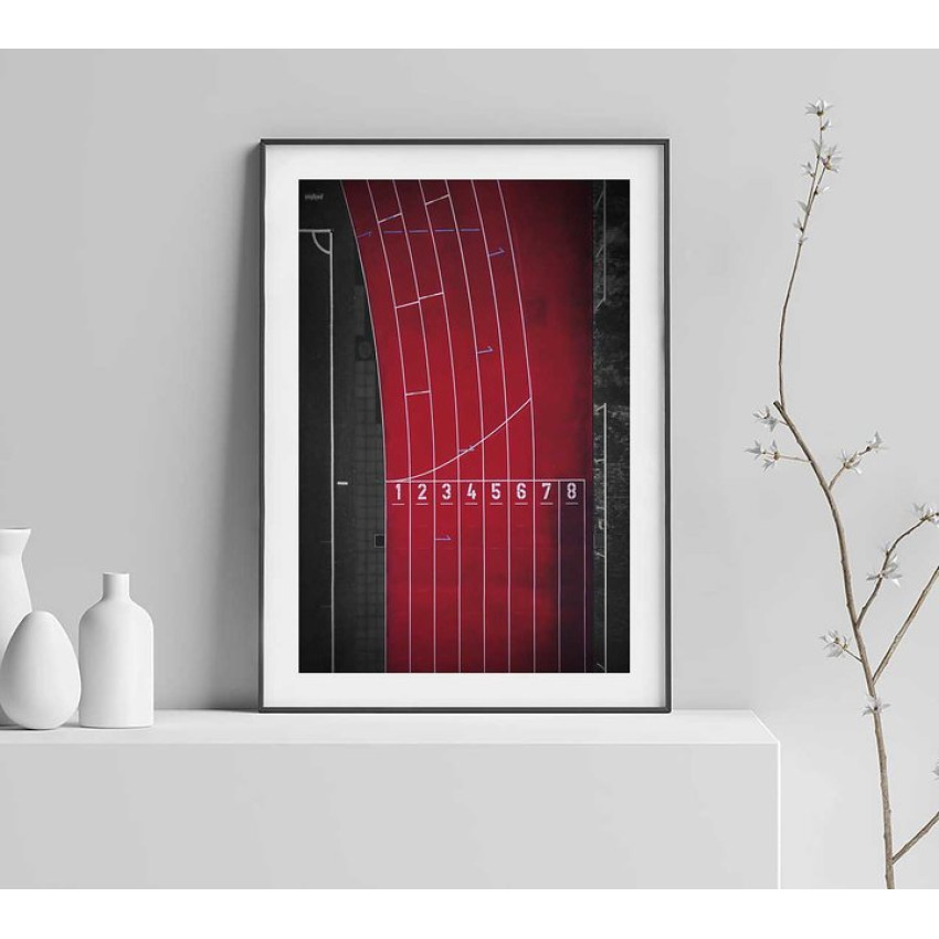 Running fields - Trendy sports poster
