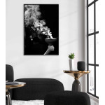 Smoke - Black and white poster - SwedeArts