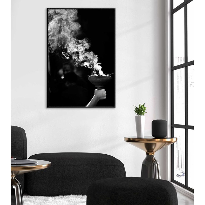 Smoke - Black and white poster - SwedeArts