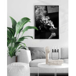 Smoke - Black and white poster - SwedeArts