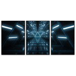 Abstract triangle - Three piece poster