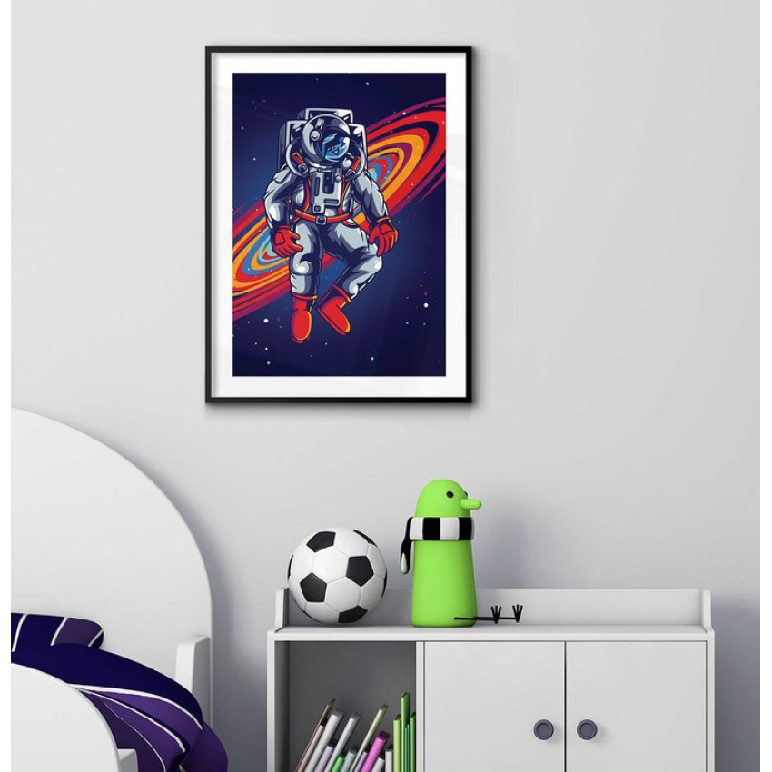 Colorful astronaut - Kids poster