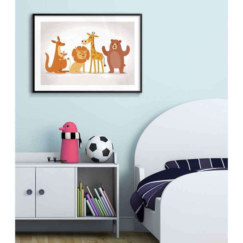 Cute animals - Simple kids poster