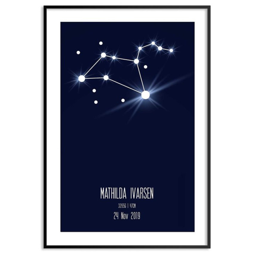 Leo - Kids personal zodiac poster