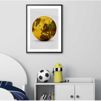 Guld fotboll - Cool sport poster