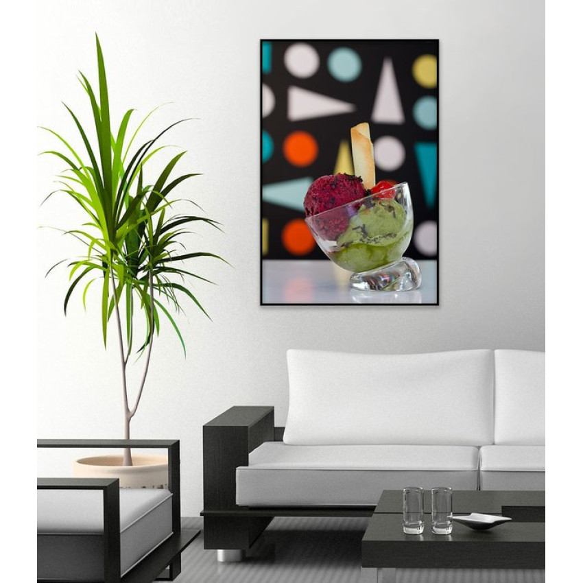 Colorful ice cream poster