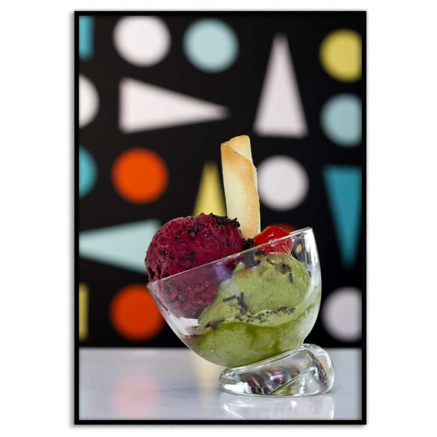 Colorful ice cream poster