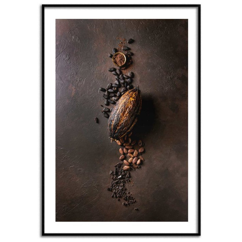 Cacao beans - Elegant poster